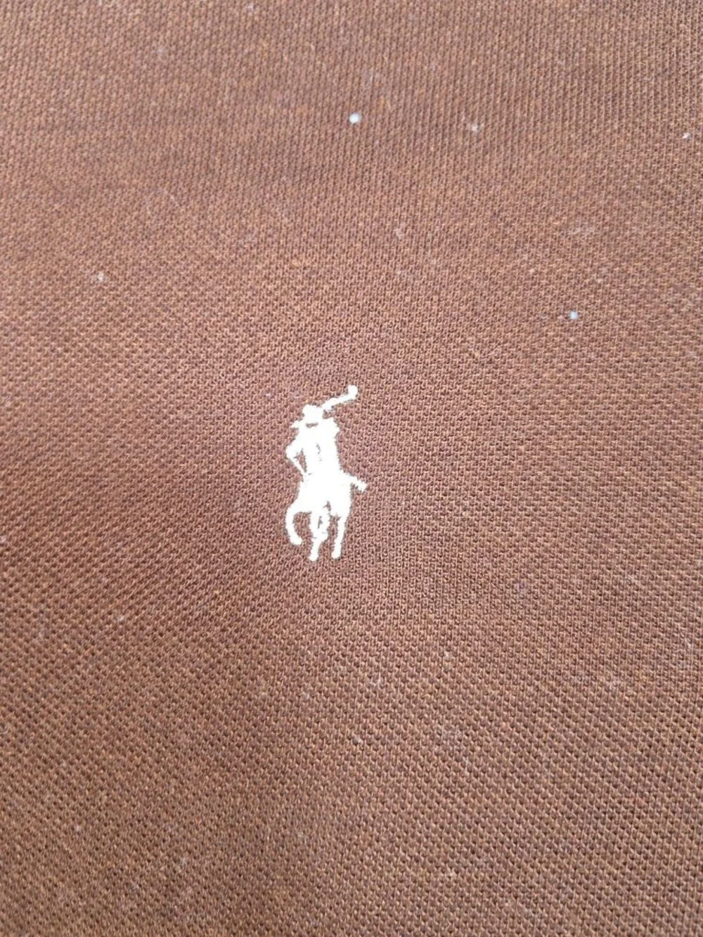 Polo Ralph Lauren Mens Brown Long Sleeve Polo Size XL